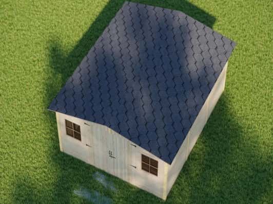 KLO-540 Log Cabin Kit (215 sq ft)