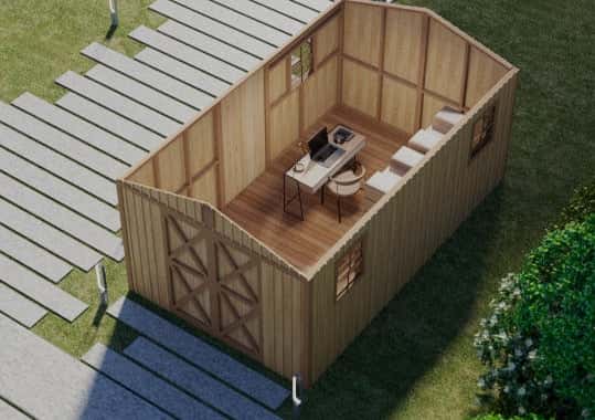 MLD-753 Small Log Cabin Kit (160 sq ft)