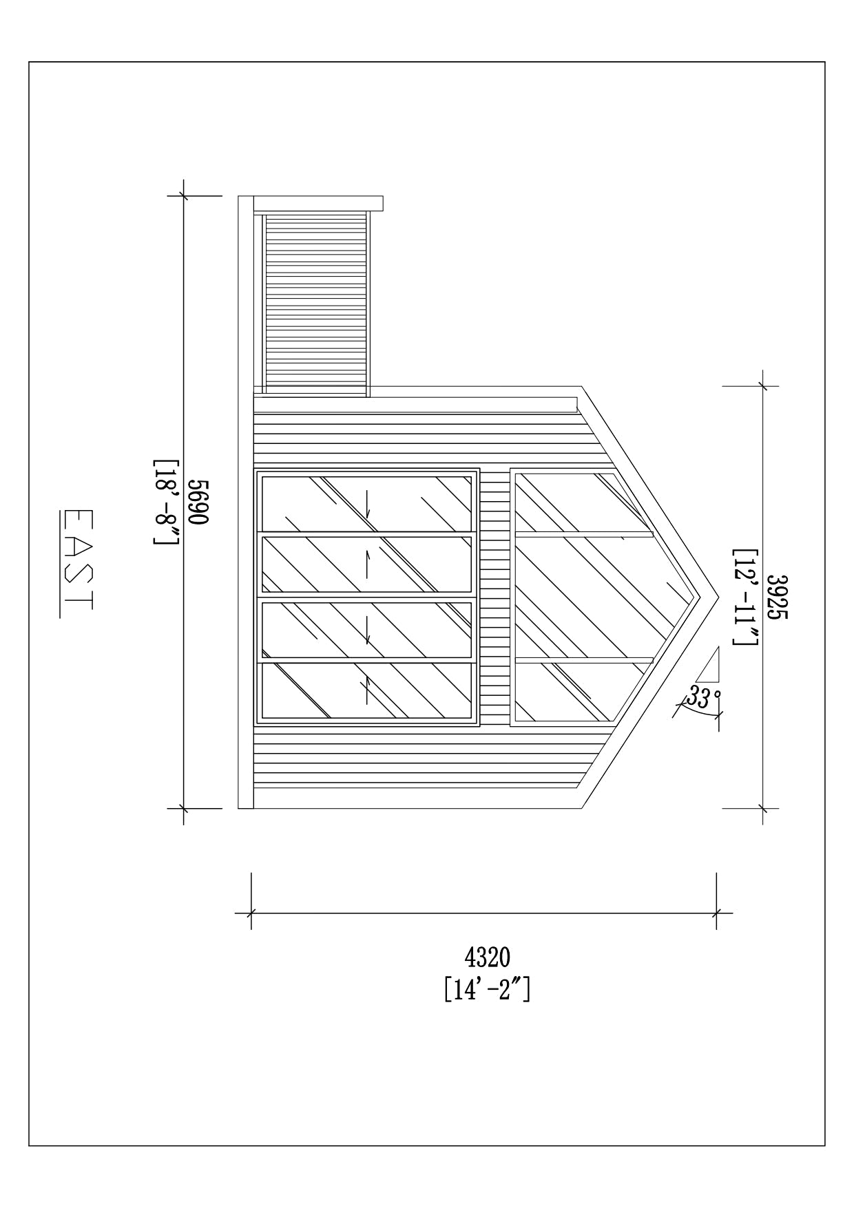 164-TRM Modern Eco-Friendly Wooden Kit Home With Bedroom, Bathroom & Kitchen (468 sq ft)