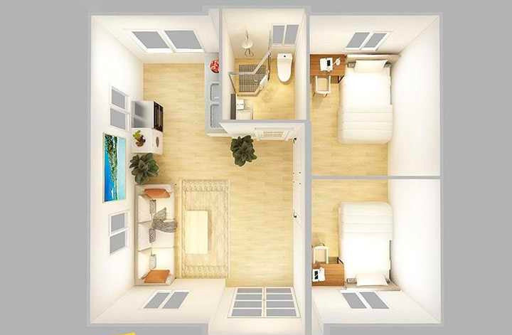 NMF 2 Story Tiny Home 800 sq ft (400 sq ft per floor)
