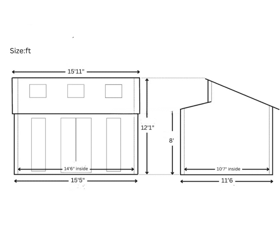 DGW-019 Log Cabin Kit (180 sq ft)