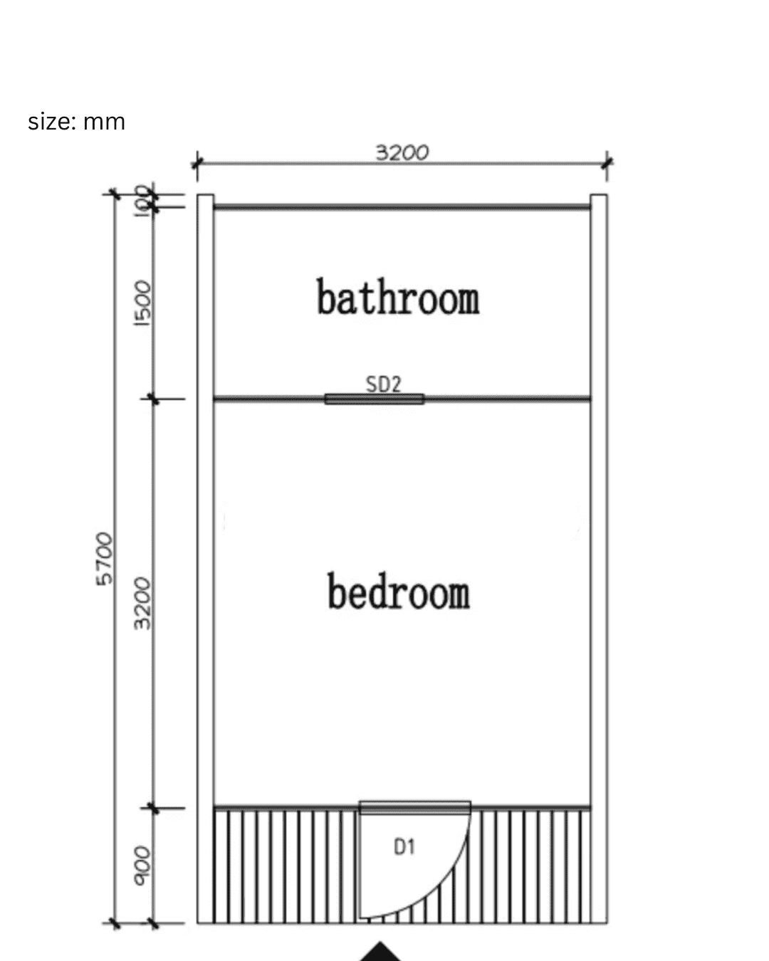 UBJ-005 Small Cabin Kit Home (194 sq ft)