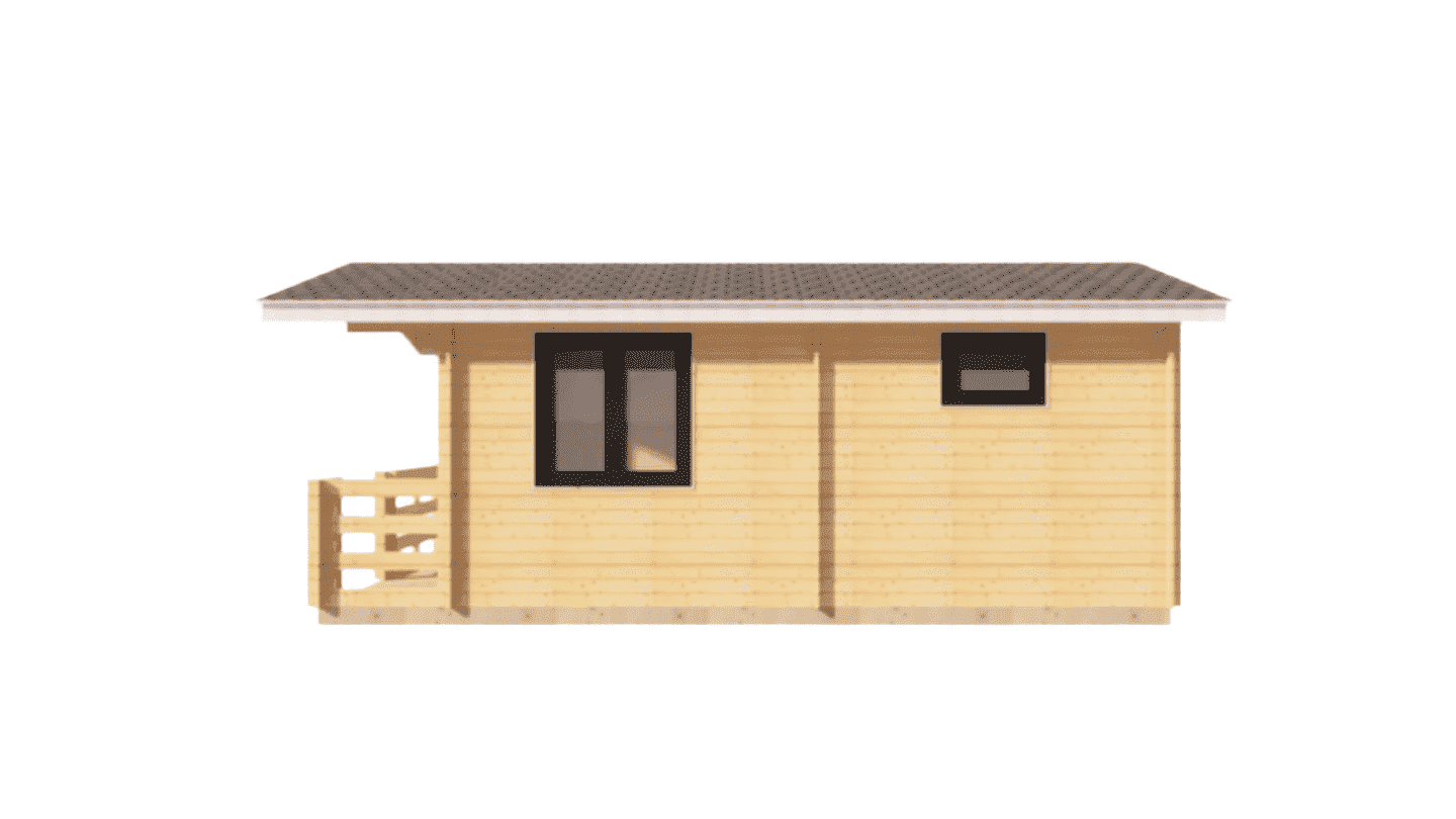 FGT-155 Small Cabin Kit With Bedroom, Bathroom and Kitchen (280sqft)