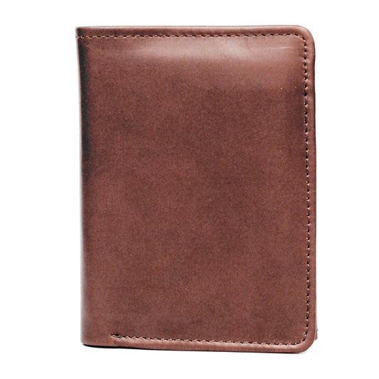 Men Brown PU Leather Bifold Wallet