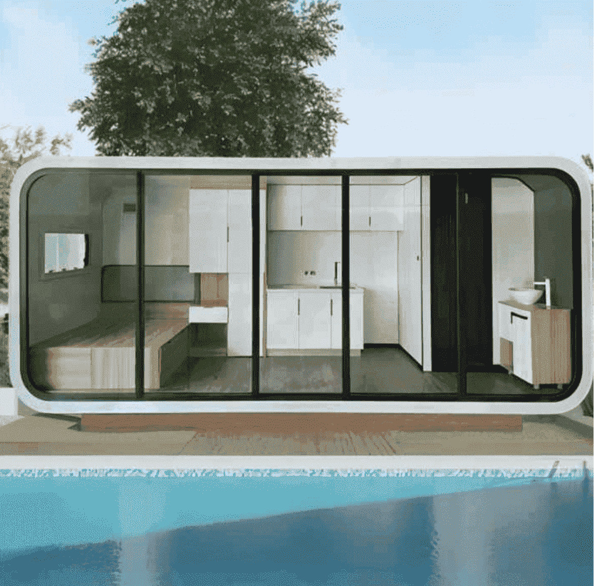 GW-180 Pre Built Cabin with Bathroom And Kitchen (137sqft)
