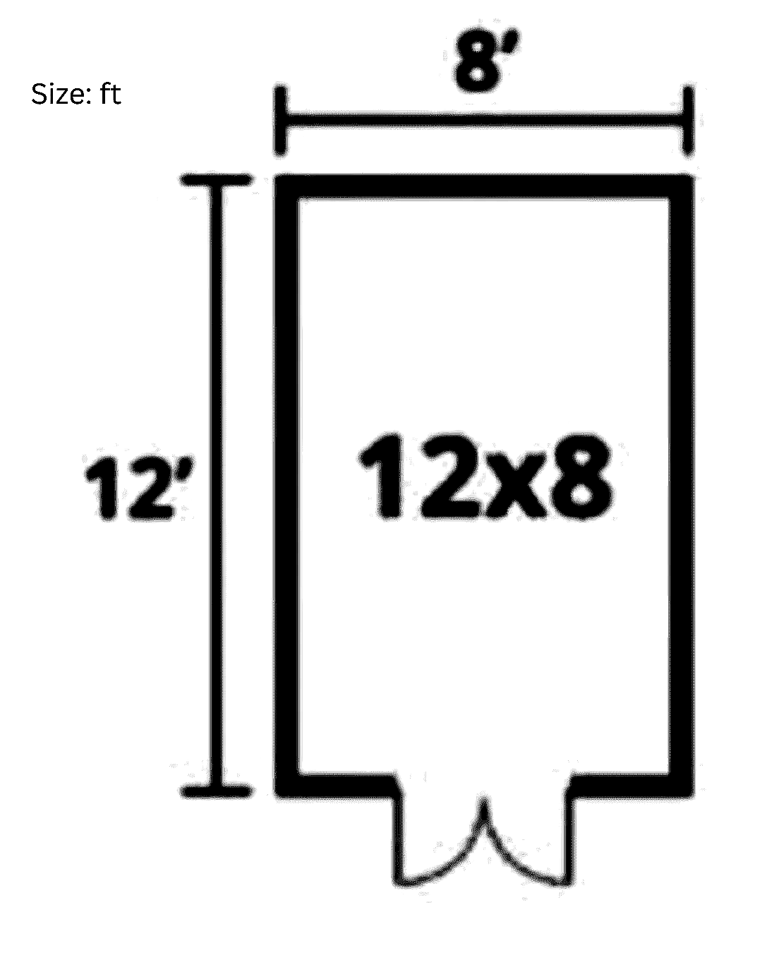 JSS-438 Small Log Cabin Kit (96 sq ft)